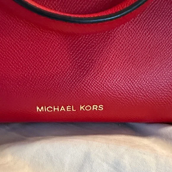 Michael Kors Cherry Red Satchel - Picture 4 of 13